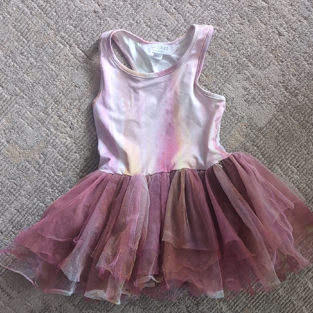 Iloveplum Pink and Gold Kids tutu Dress